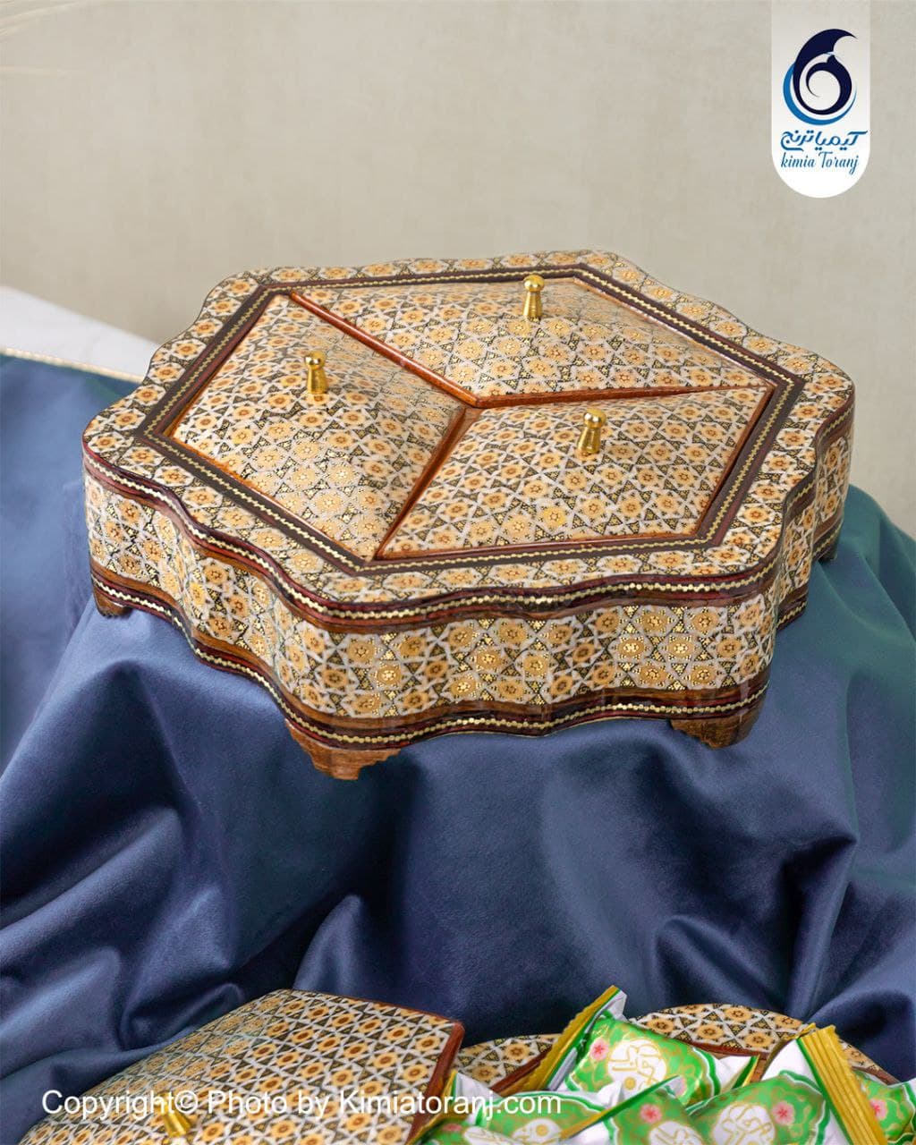 شکلات خوری تمام خاتم سه درب - 2