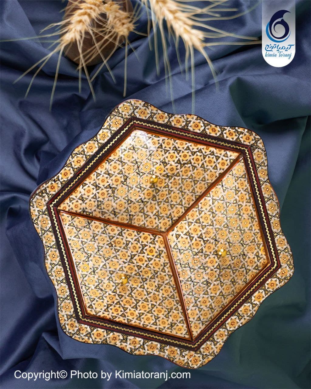 شکلات خوری تمام خاتم سه درب - 3