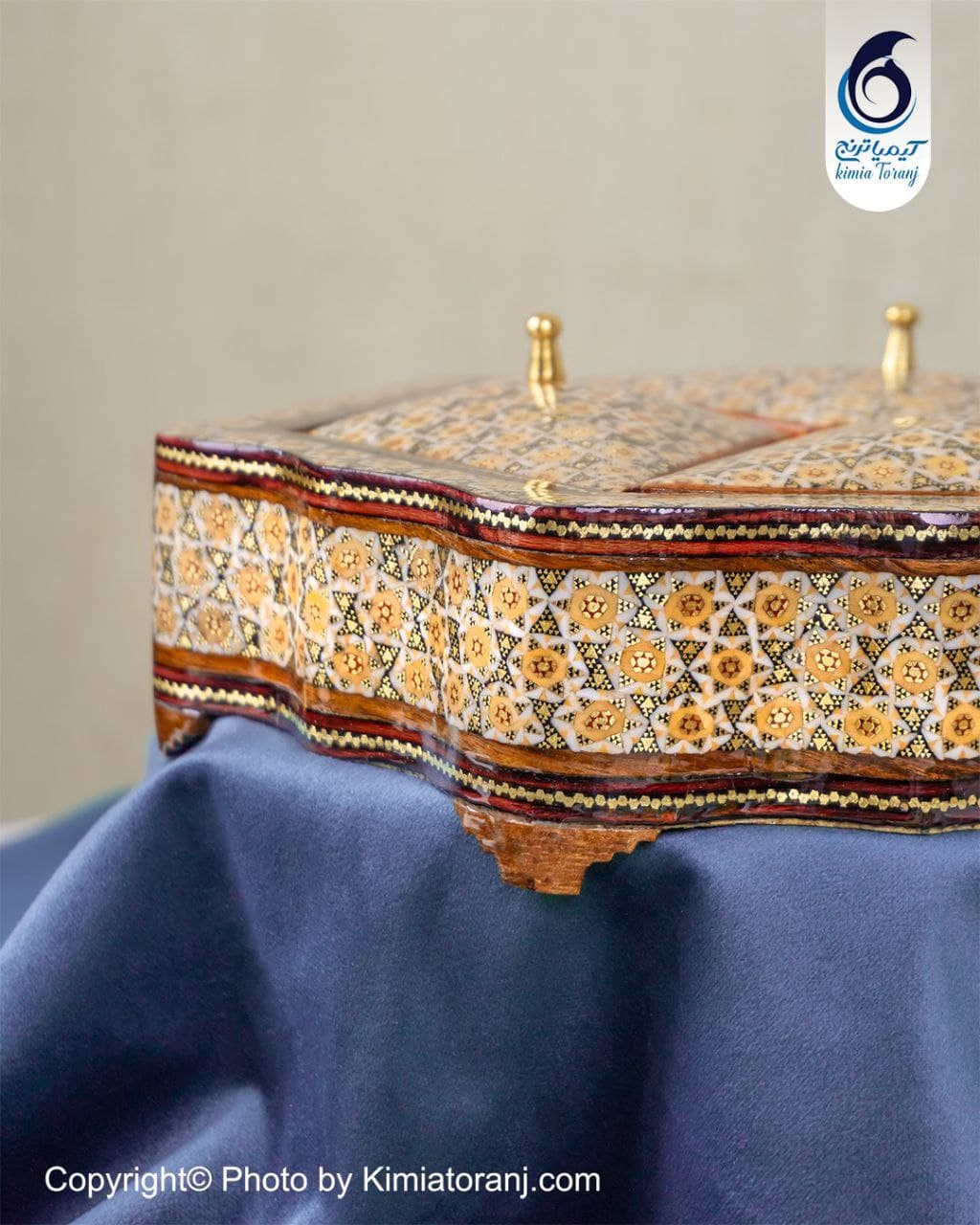 شکلات خوری تمام خاتم سه درب - 4