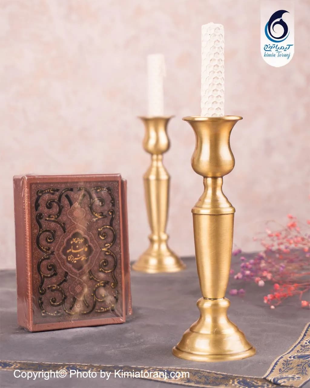 پک هدیه شیدایی شمعدان برنجی - 4