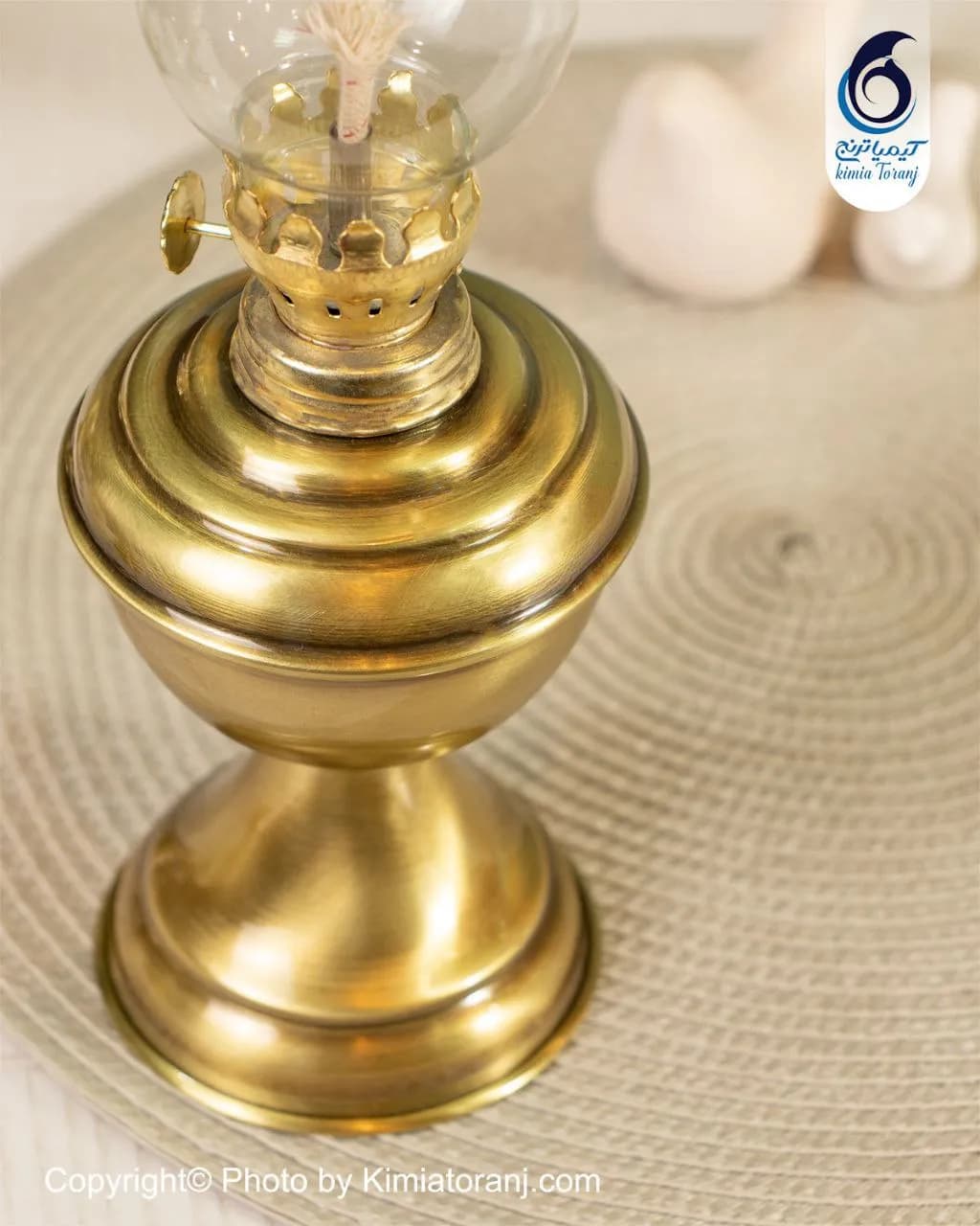 چراغ کوچک ساده برنجی - 2
