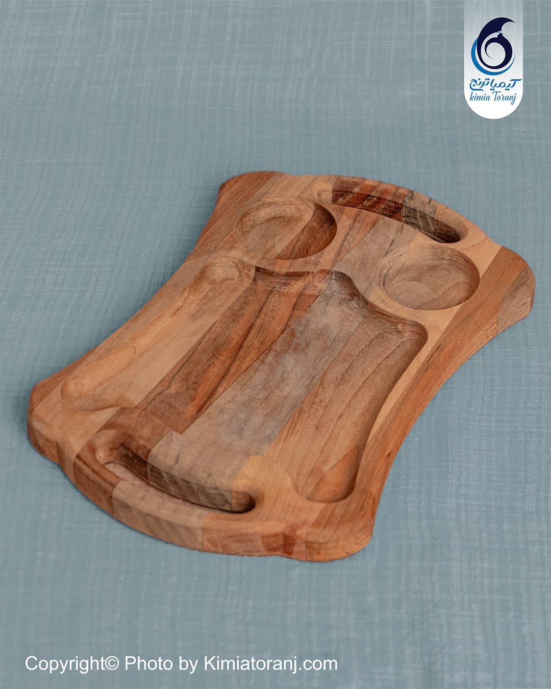 سینی چوبی دو شات مناسب سرو چای و قهوه در پذیرایی دونفره
