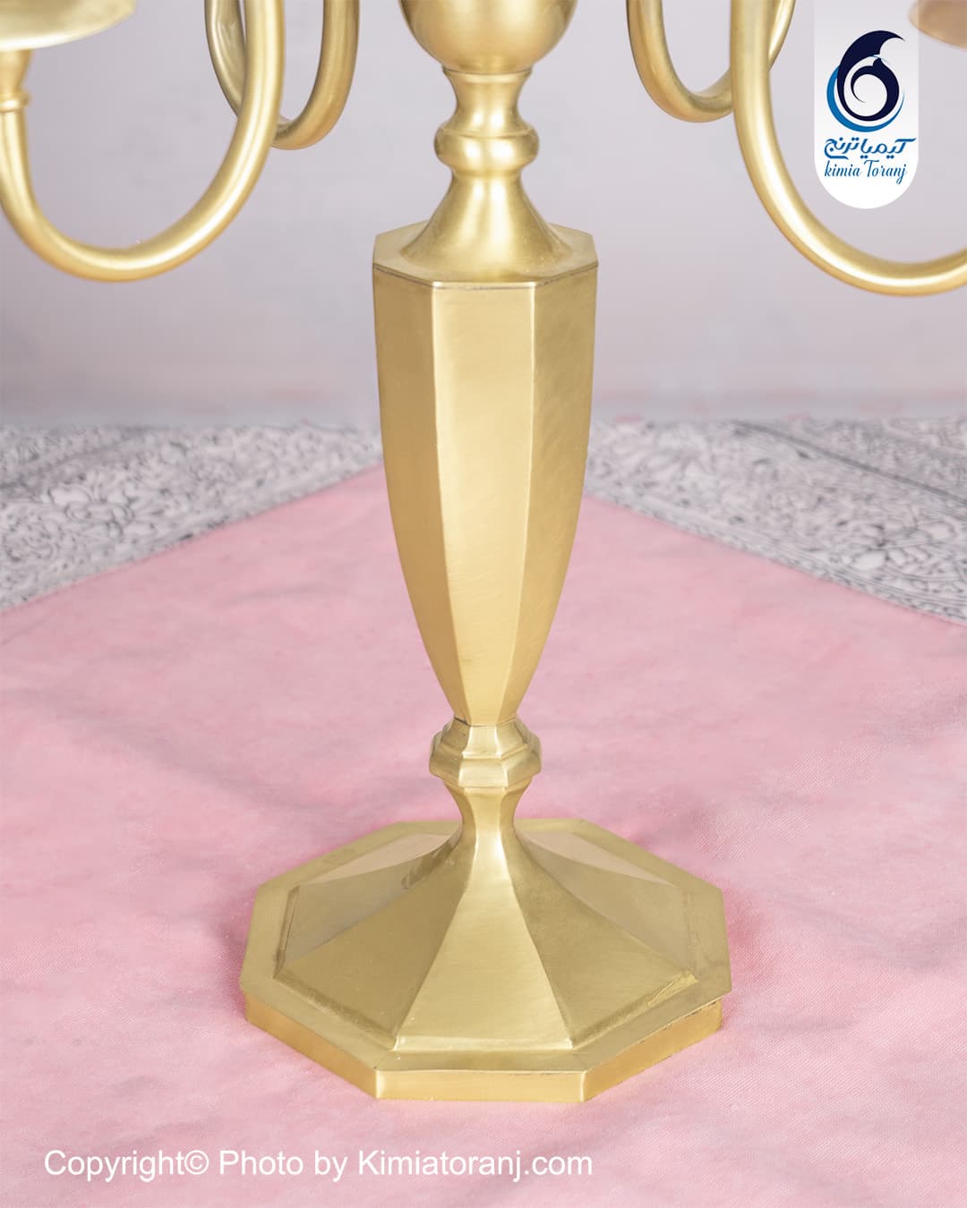 شمعدان پنج شعله برنجی - 3