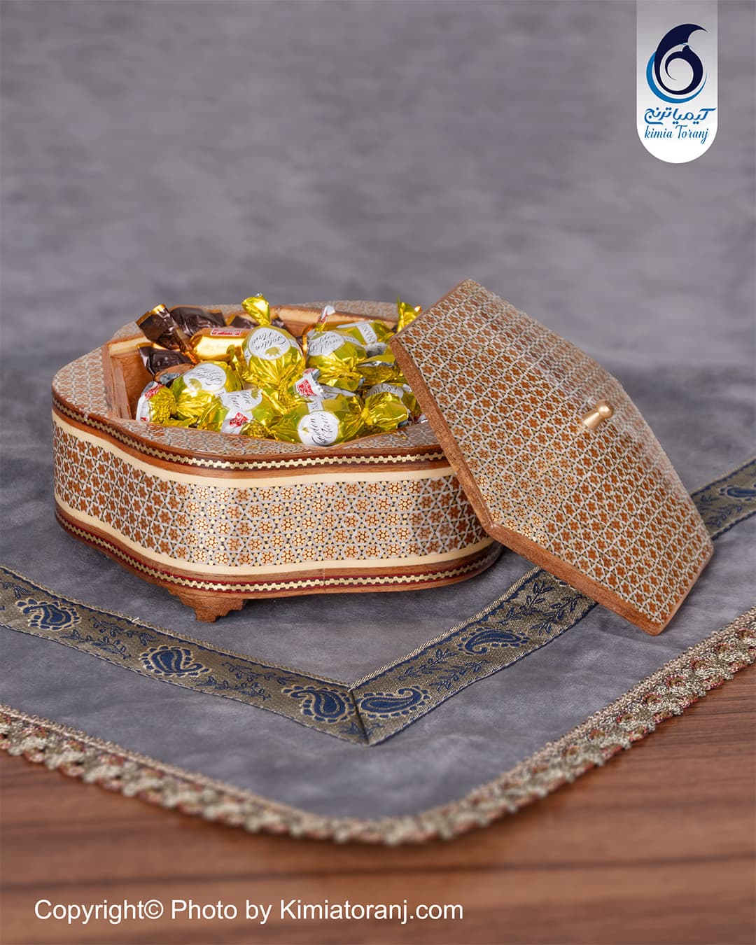 شکلات خوری شش گوش سایز ۲ خاتم اعلا