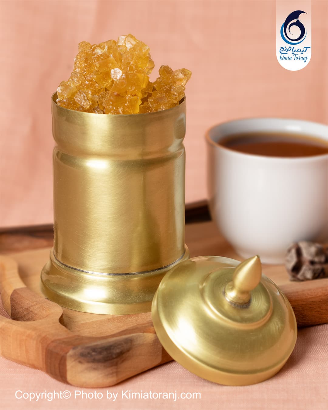 بانکه استوانه سایز 1 برنجی ضخیم - 2