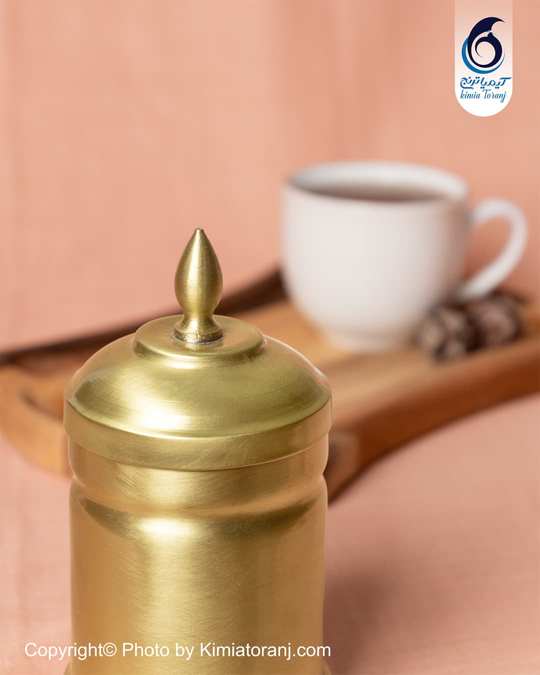 بانکه استوانه سایز 1 برنجی ضخیم - 3