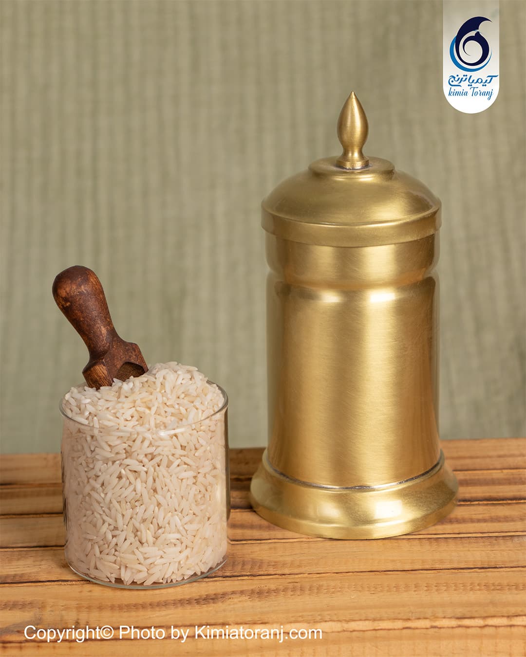 بانکه استوانه سایز 2 برنجی ضخیم