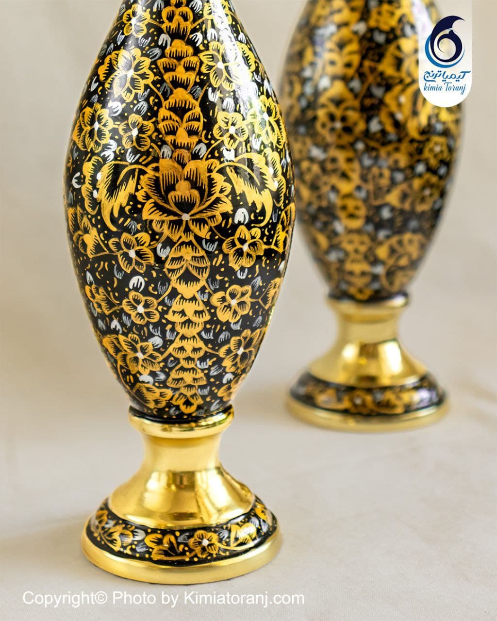گلدان زرینه 24 موشکی برنجی - 2