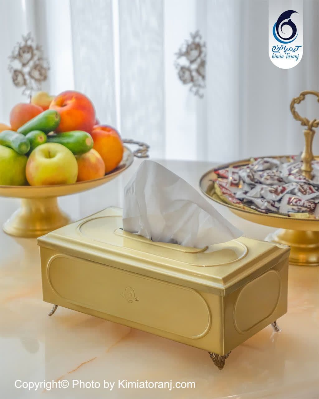 ست پذیرایی ساده برنجی ضخیم - 2