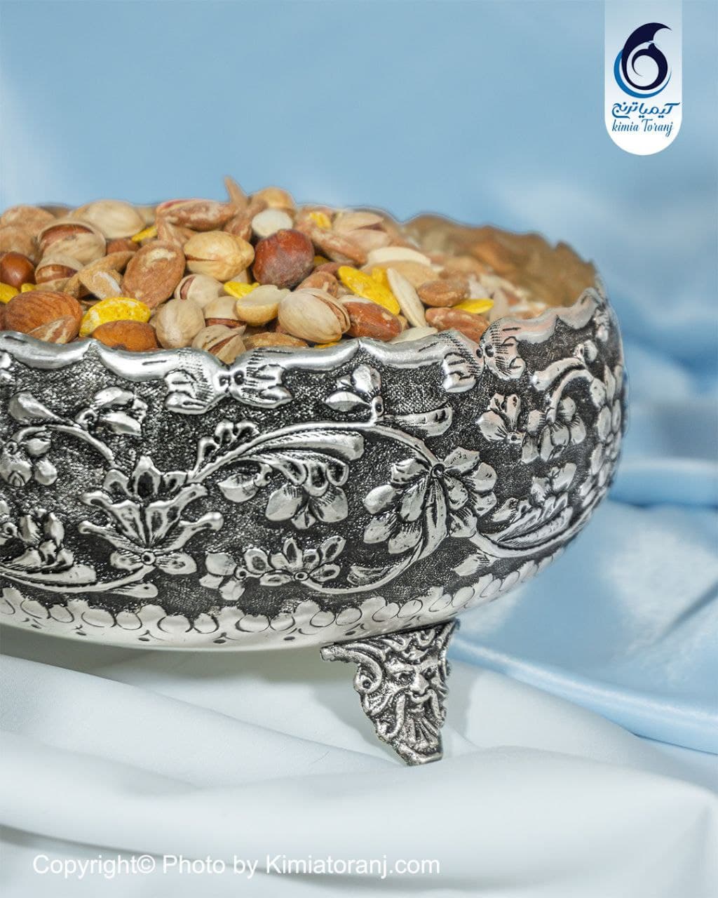 ست پذیرایی شبه نقره قلم گل برجسته - 2