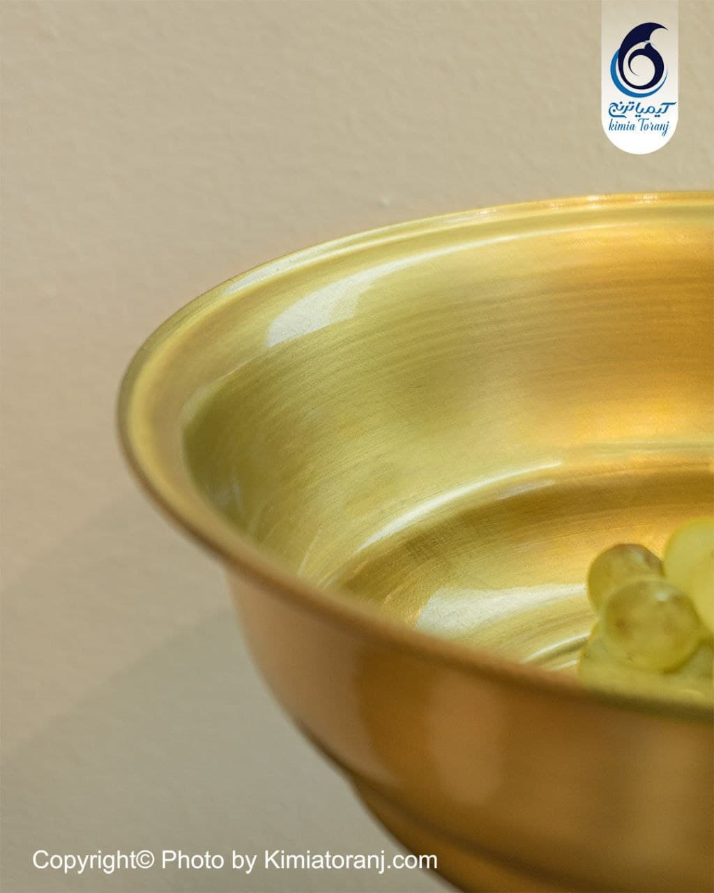 آجیل خوری ساده تک پایه برنجی - 2
