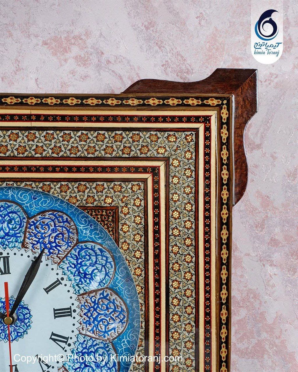 ساعت خاتم کاری چهارگوش با صفحه مینا - 2