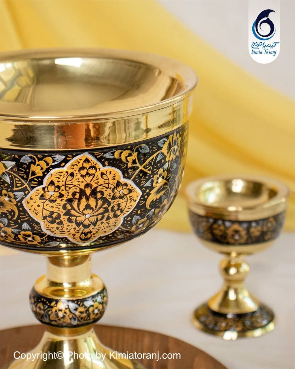 ست سنگاب زرینه ساده برنجی - 3