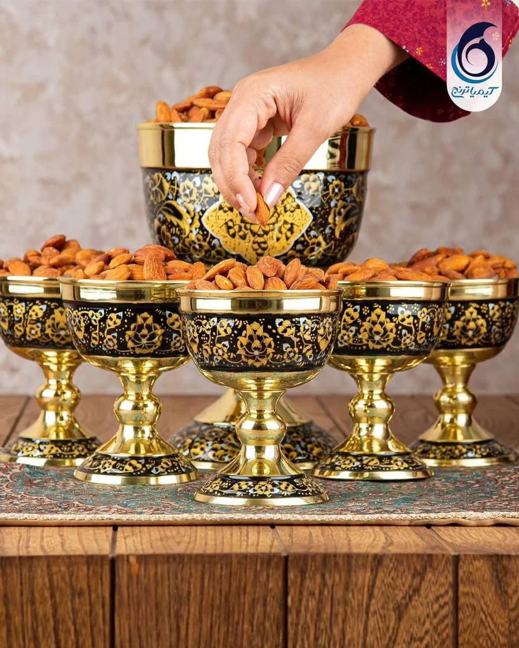 ست سنگاب زرینه ساده برنجی - 3