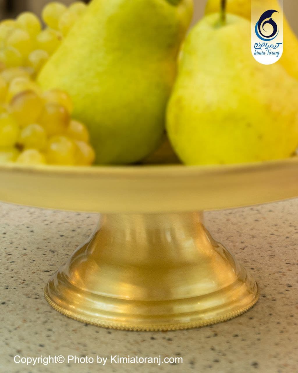 میوه خوری  تک پایه برنجی - 2