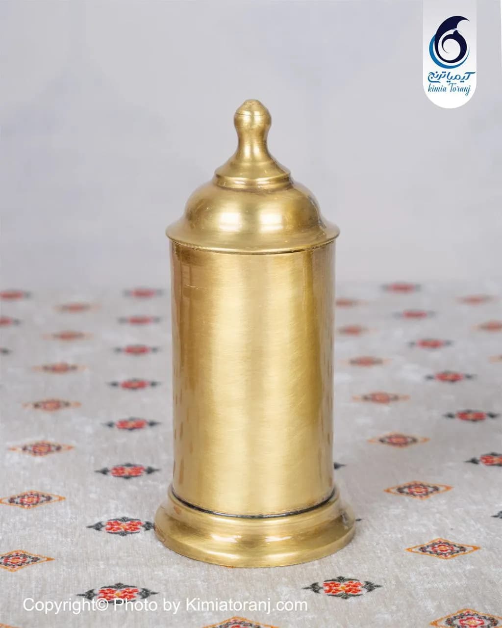 چایدان استوانه برنجی ضخیم - 2