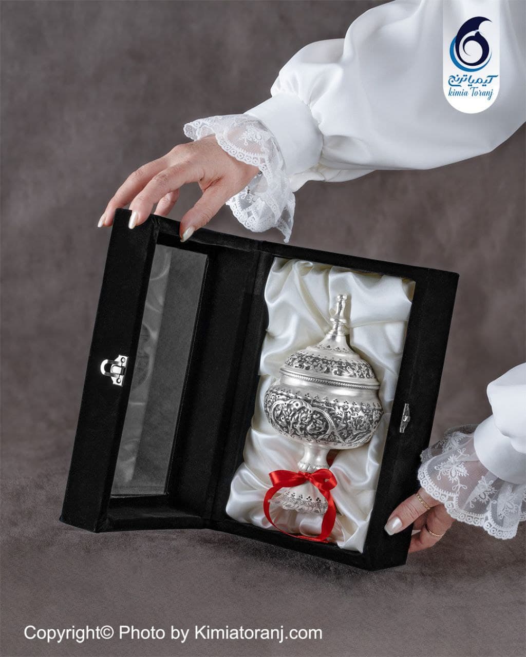 پک هدیه مهرآیین شکلاتخوری شبه نقره - 2