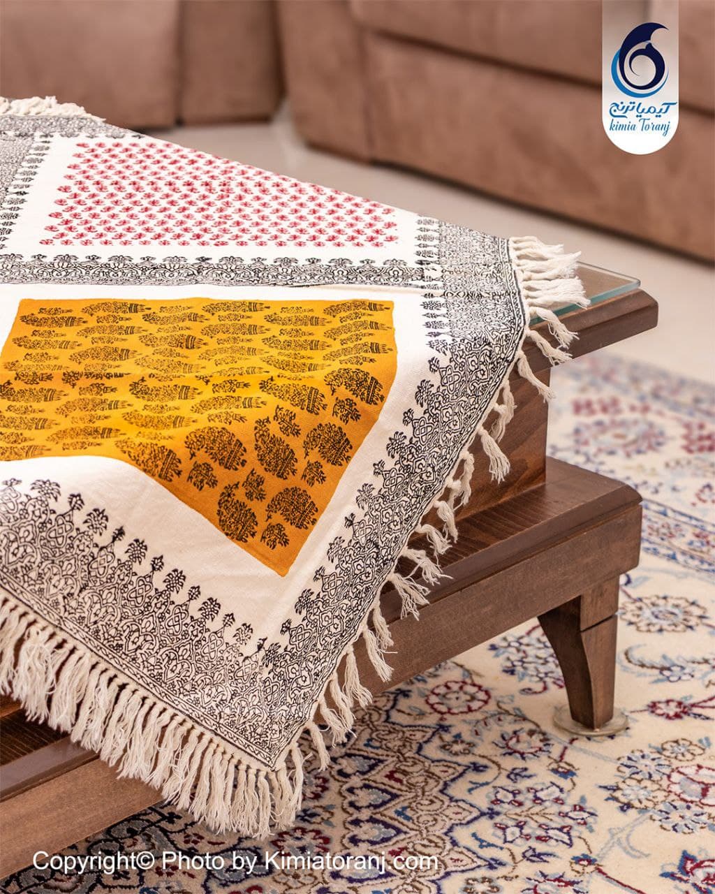 پارچه قلم کار طرح مدرن - 3