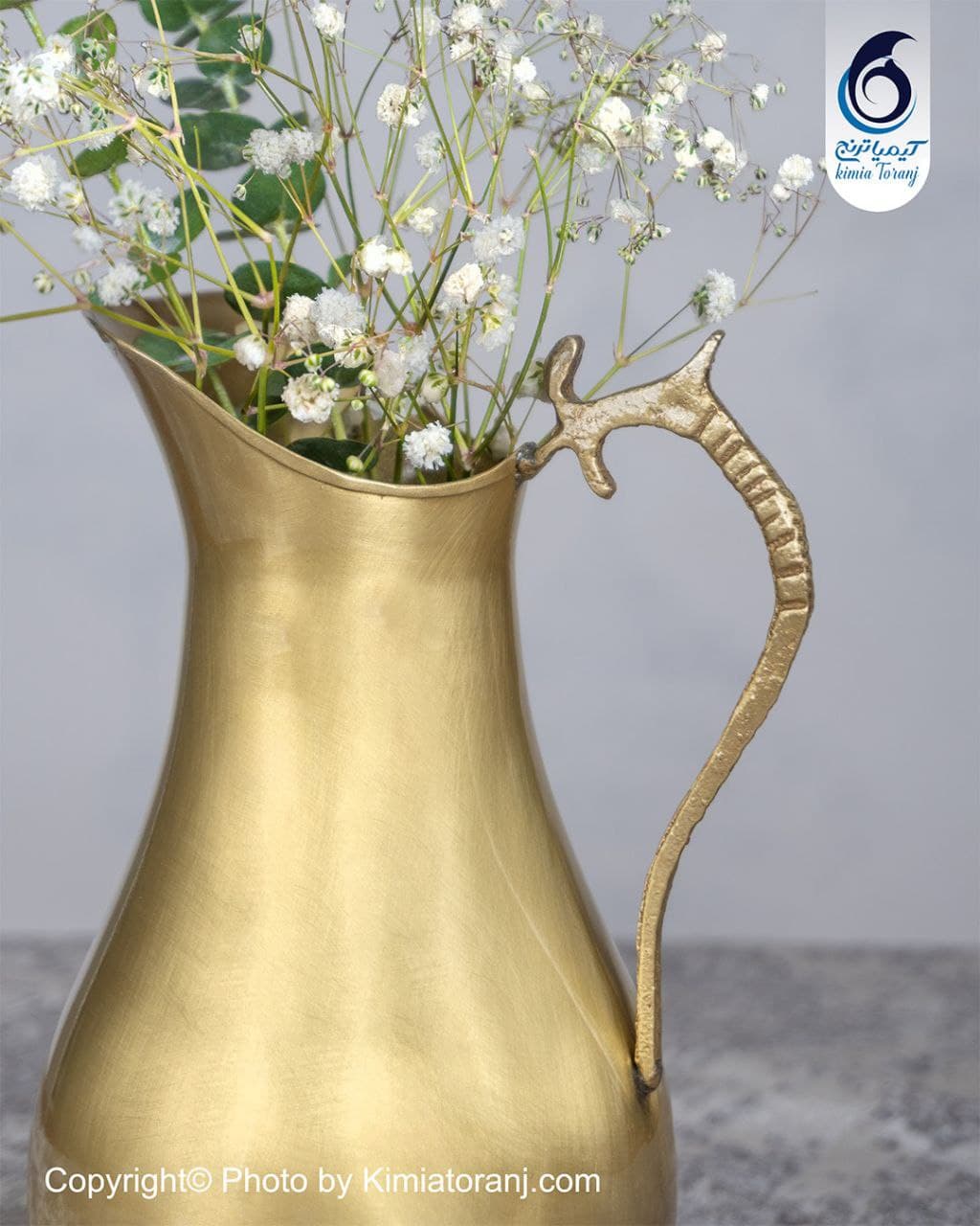 پارچ برنجی ساده - 3