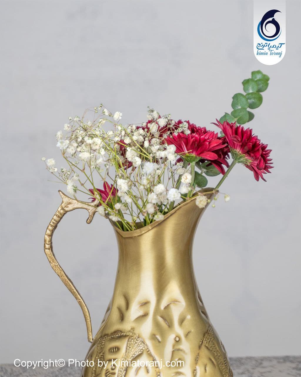 پارچ برنجی قلمزنی - 2