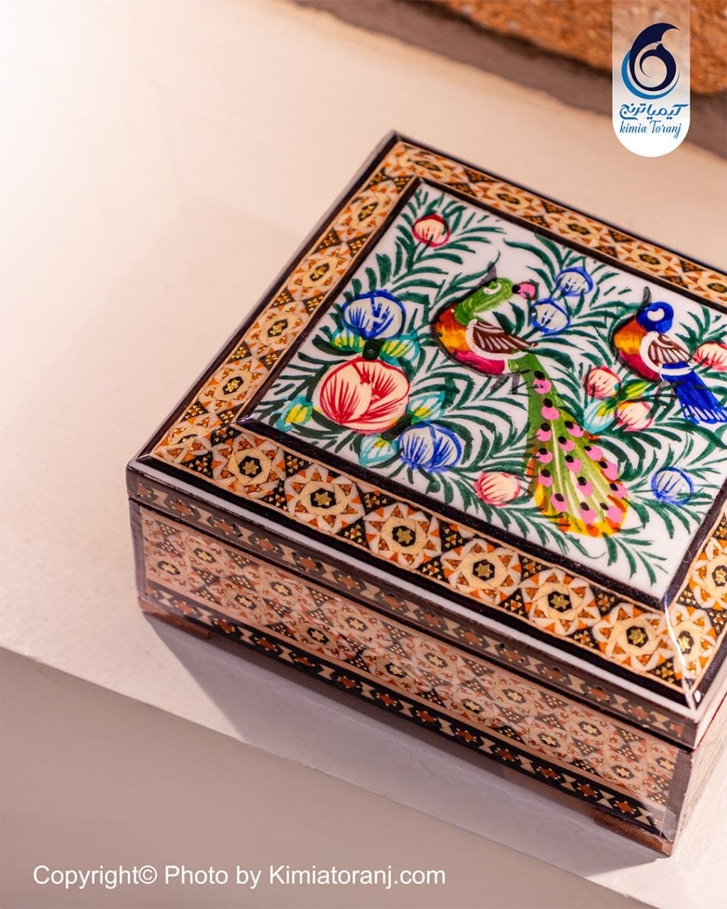 جاجواهری مینیاتور گل و مرغ سایز یک - 3