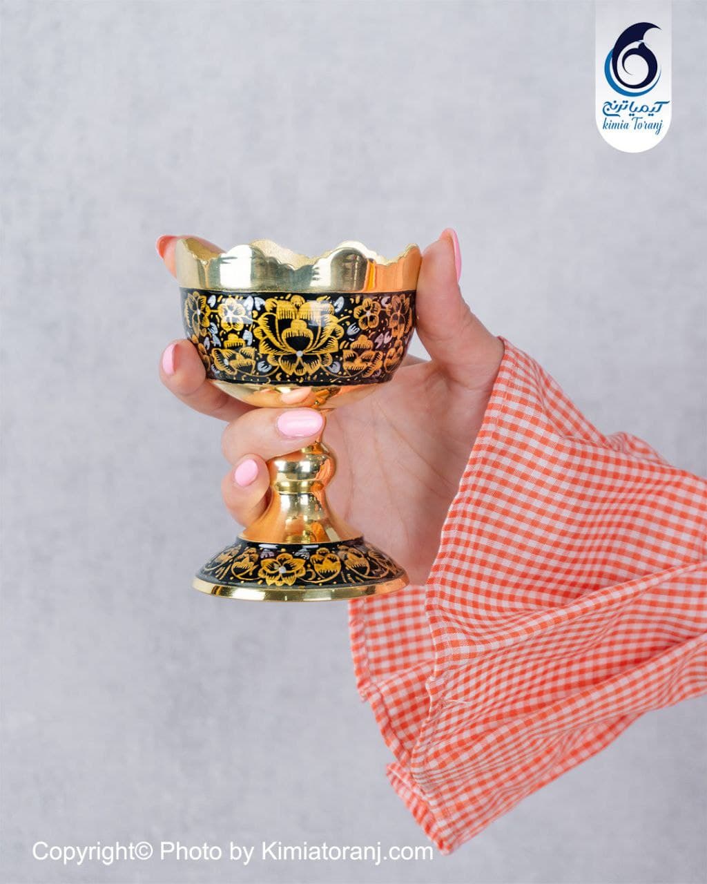 آجیل خوری زرینه دالبر  سایز 2 برنجی - 2