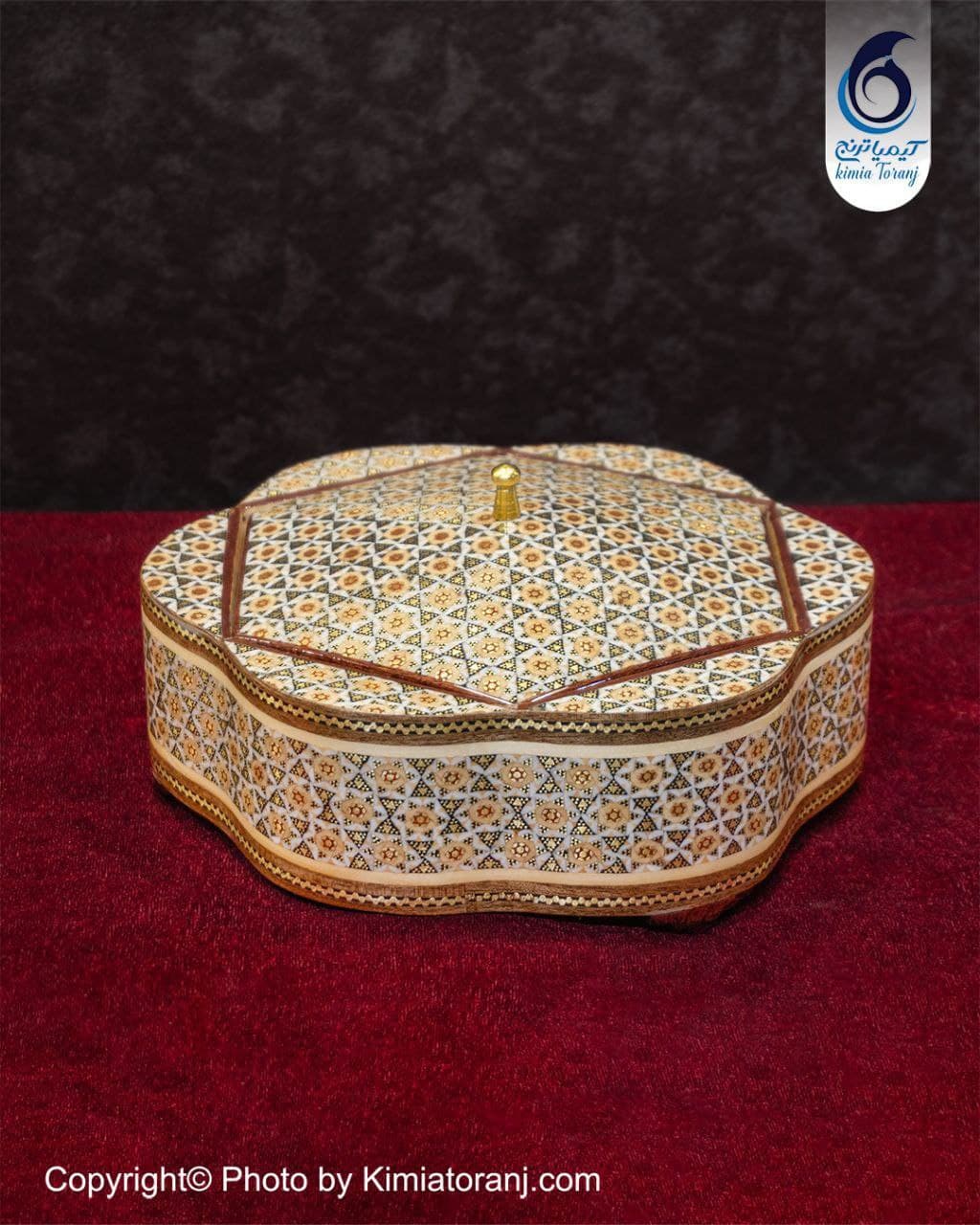 شکلات خوری تمام خاتم شش گوش سایز ۲