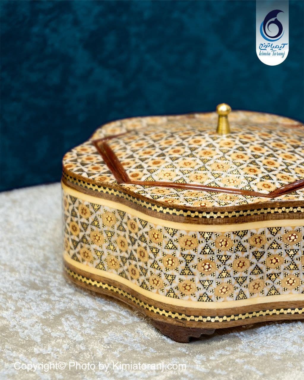 شکلات خوری تمام خاتم شش گوش سایز 1 - 3