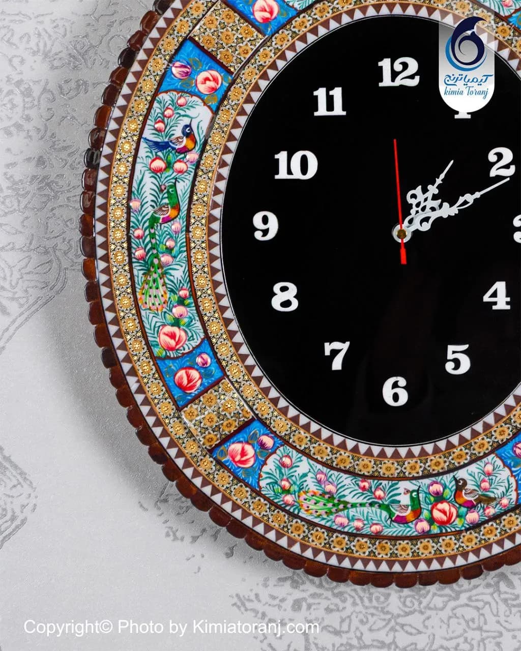 ساعت خاتم کاری و مینیاتور بیضی با صفحه ساده - 3