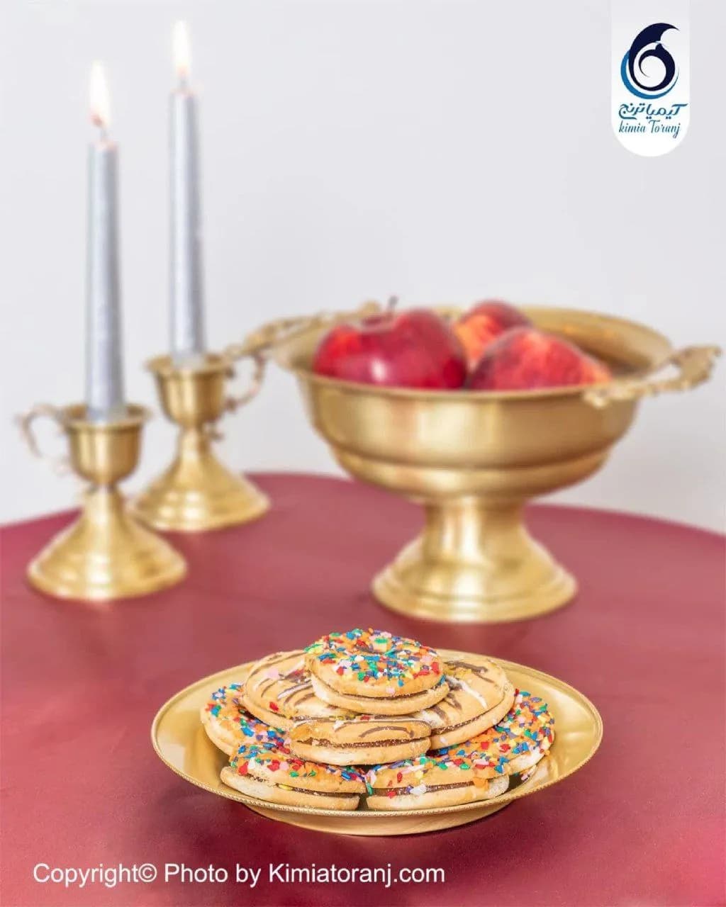 ست هفت سین ساده برنجی ضخیم - 2