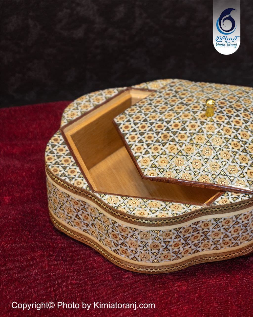 شکلات خوری تمام خاتم شش گوش سایز ۲ - 3