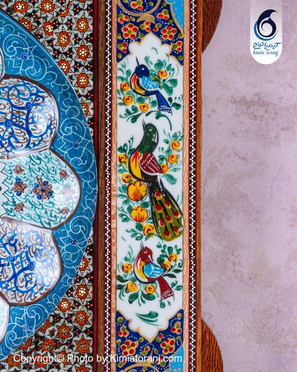 ساعت خاتم کاری و مینیاتور چهارگوش با صفحه مینا - 3