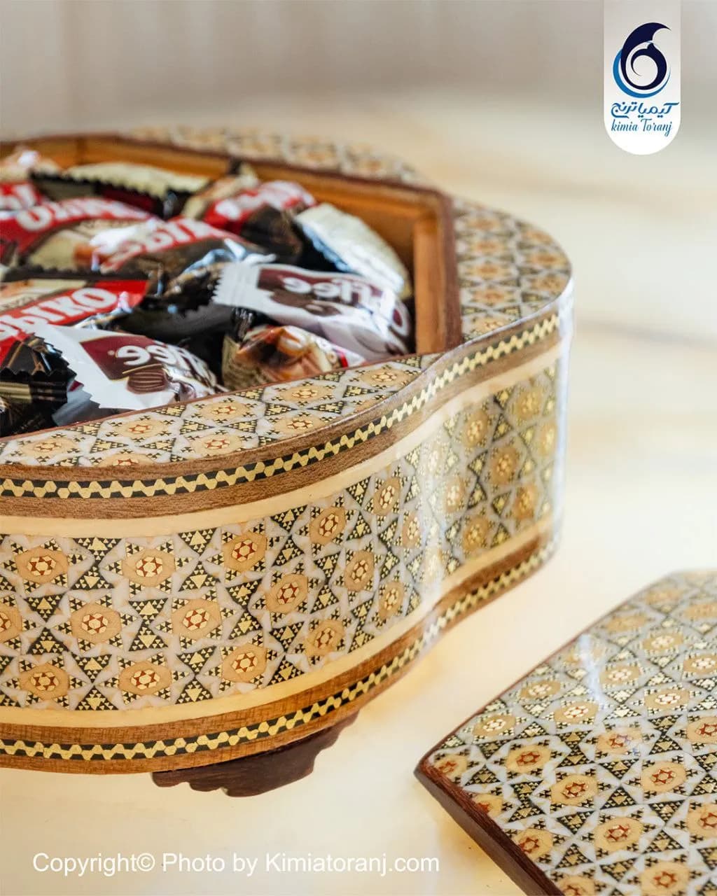 شکلات خوری تمام خاتم شش گوش سایز۳ - 2