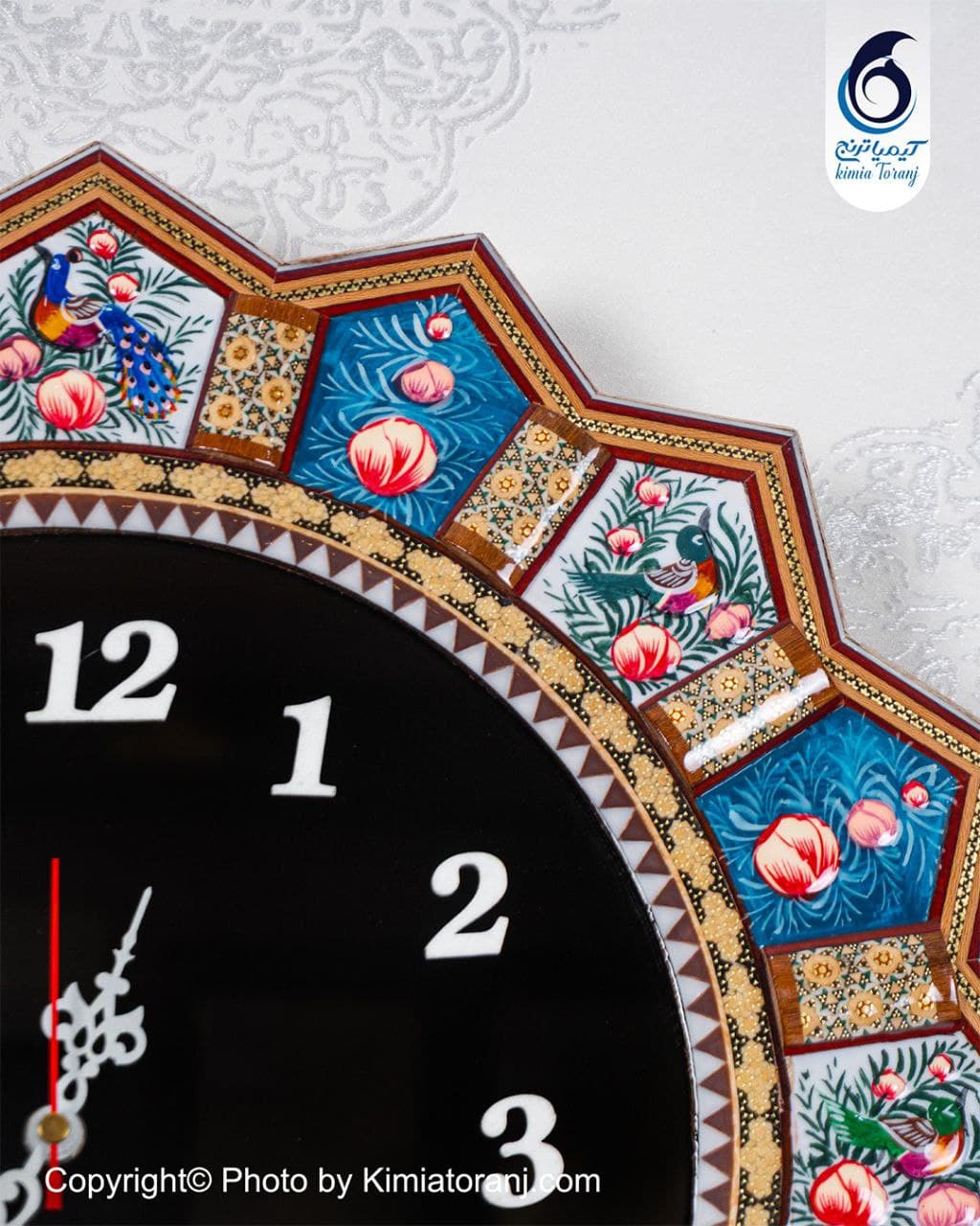 ساعت خاتم کاری و مینیاتور خورشیدی با صفحه ساده - 3