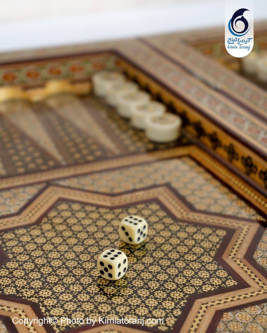 تخته نرد تمام خاتم - 4