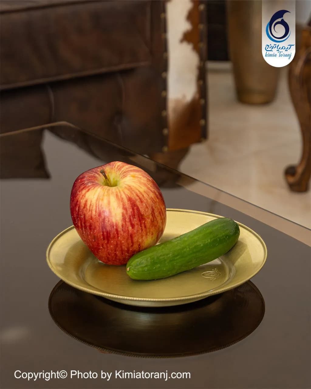سرویس پذیرایی عروس ساده  برنجی ضخیم - 5