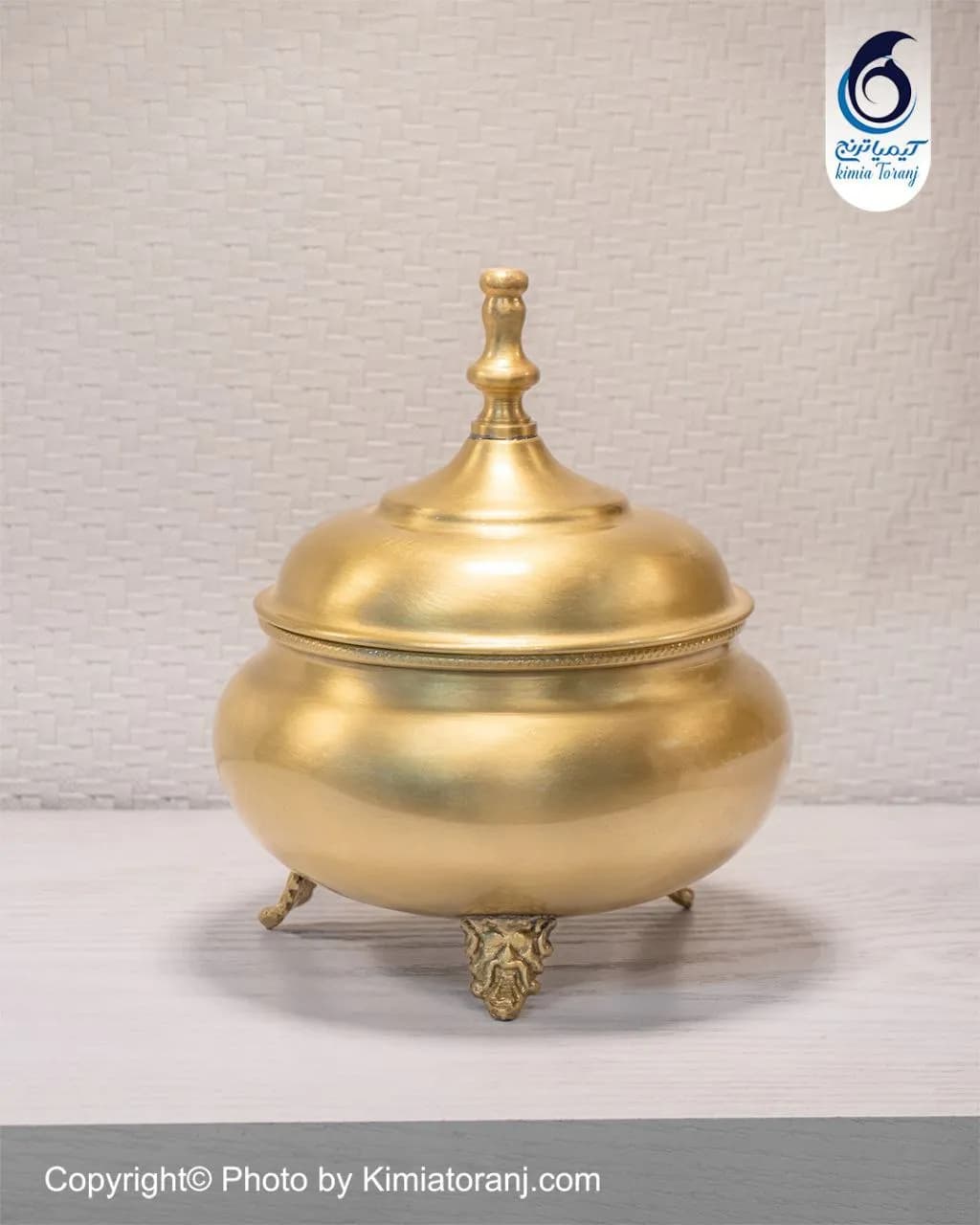 شکلات خوری سه پایه سایز1 برنجی