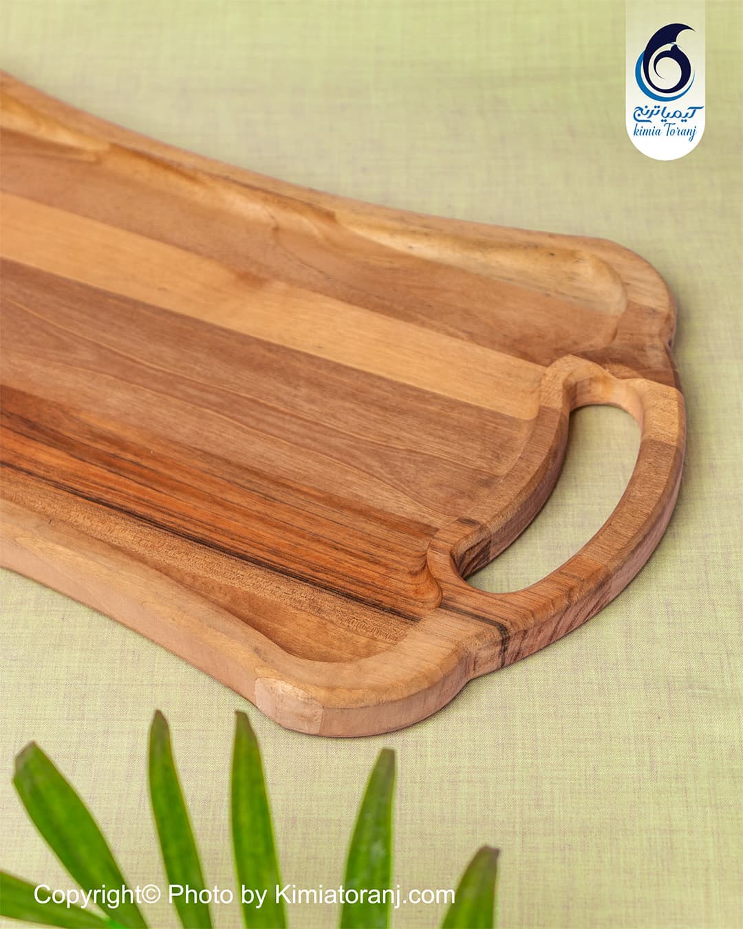 سینی چوبی کمرباریک شش نفره مناسب سرو چای و پذیرایی از مهمان