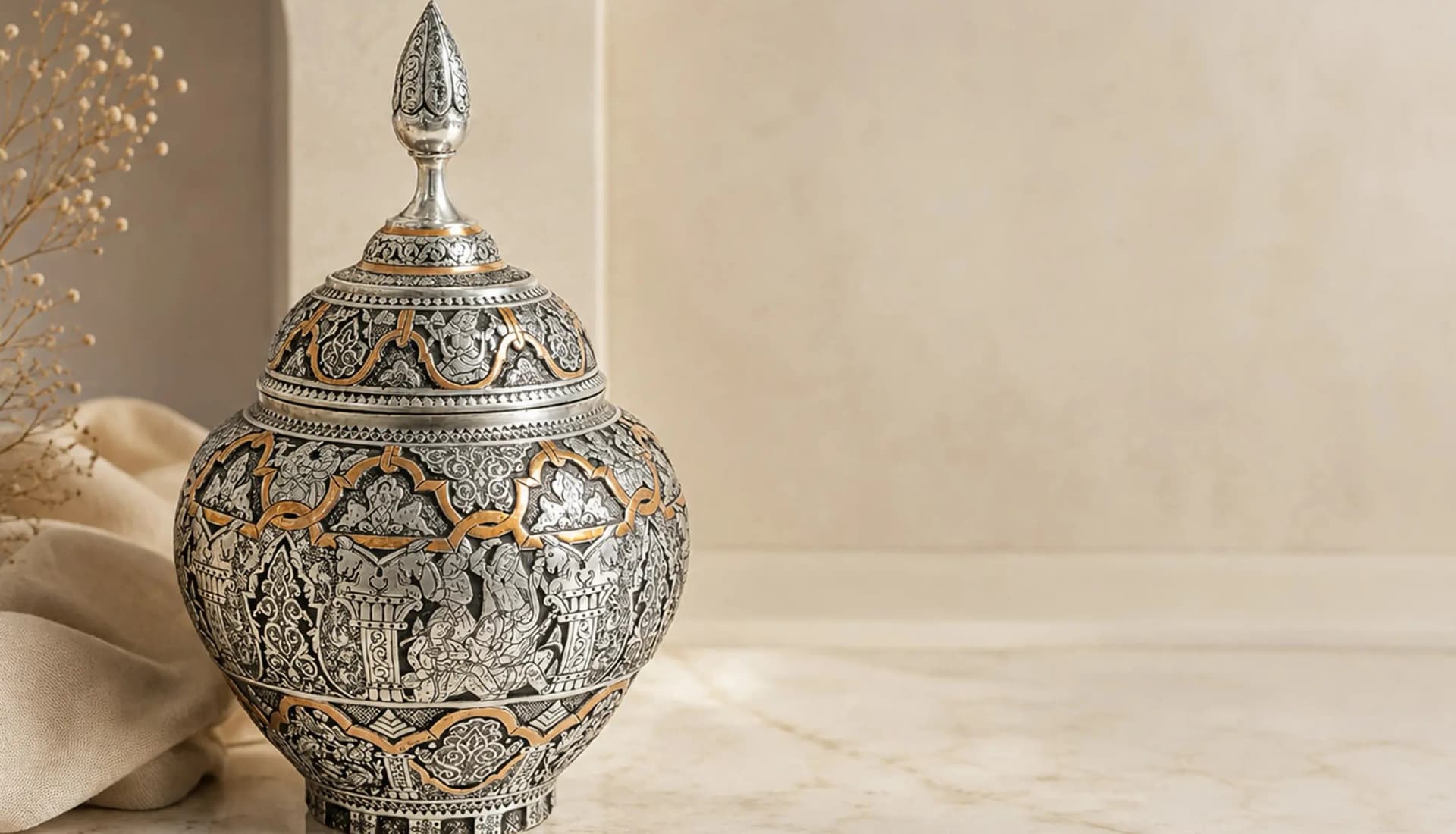 نمای نزدیک هنر اصیل قلمزنی