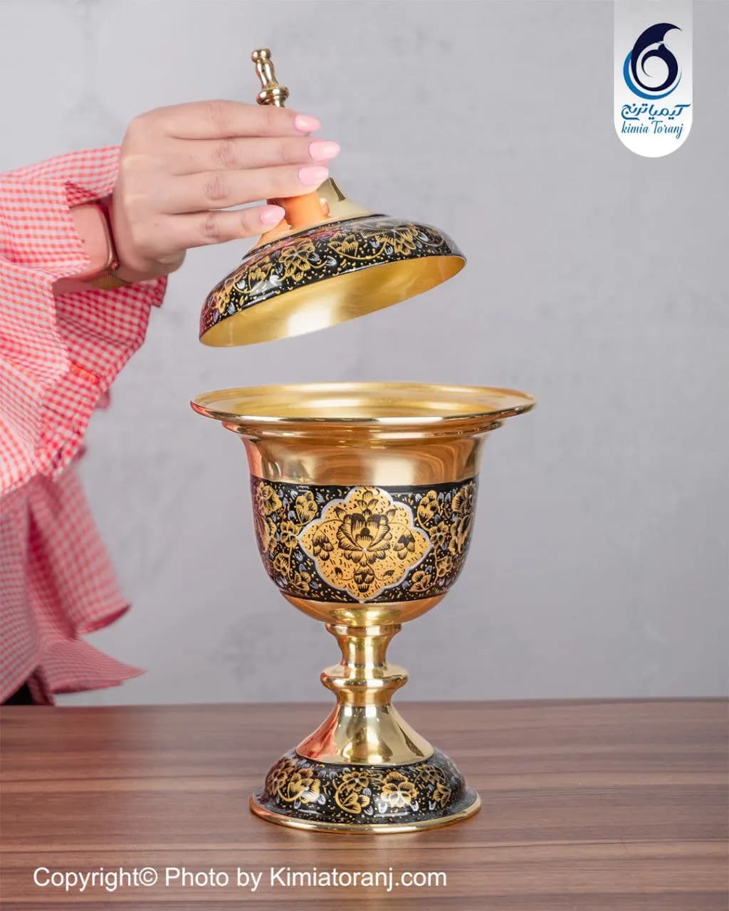 شکلات خوری زرینه کاپی سایز 1 برنجی