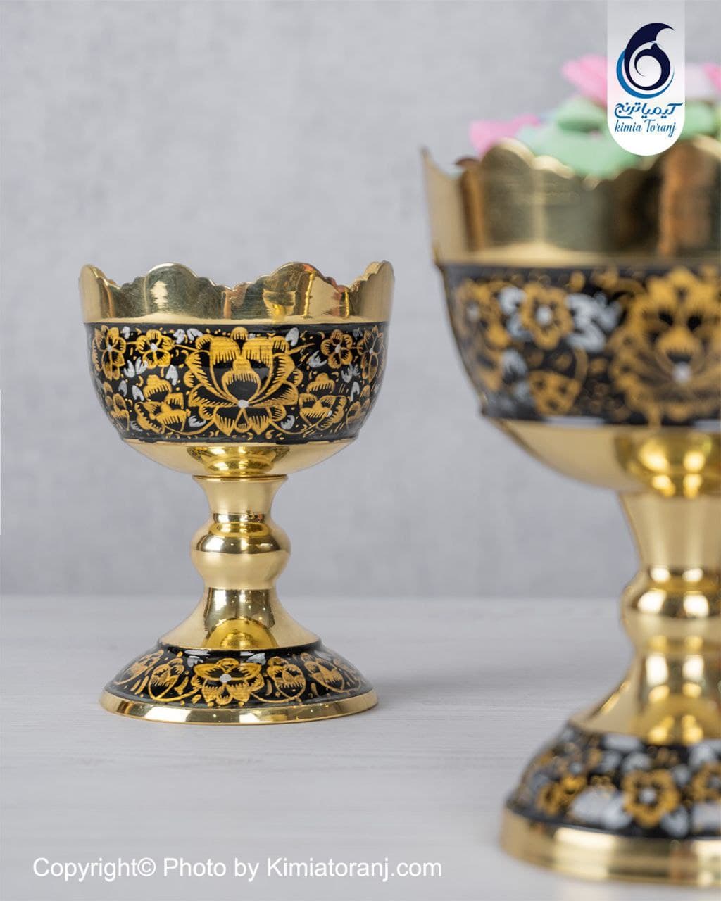 آجیل خوری زرینه دالبر سایز 2 برنجی