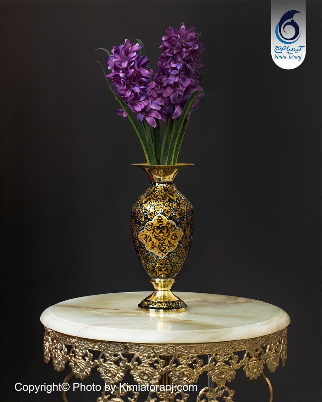 گلدان زرینه 24 شکمی برنجی