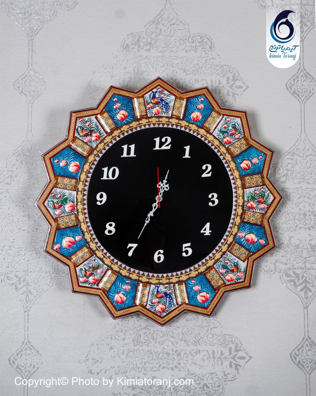 ساعت خاتم کاری و مینیاتور خورشیدی با صفحه ساده