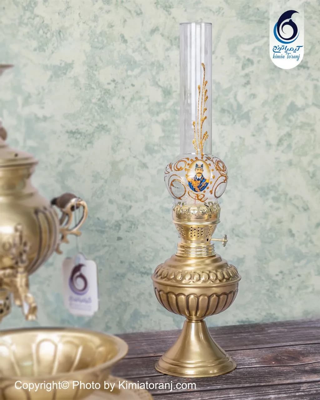 چراغ متوسط خطی برنجی