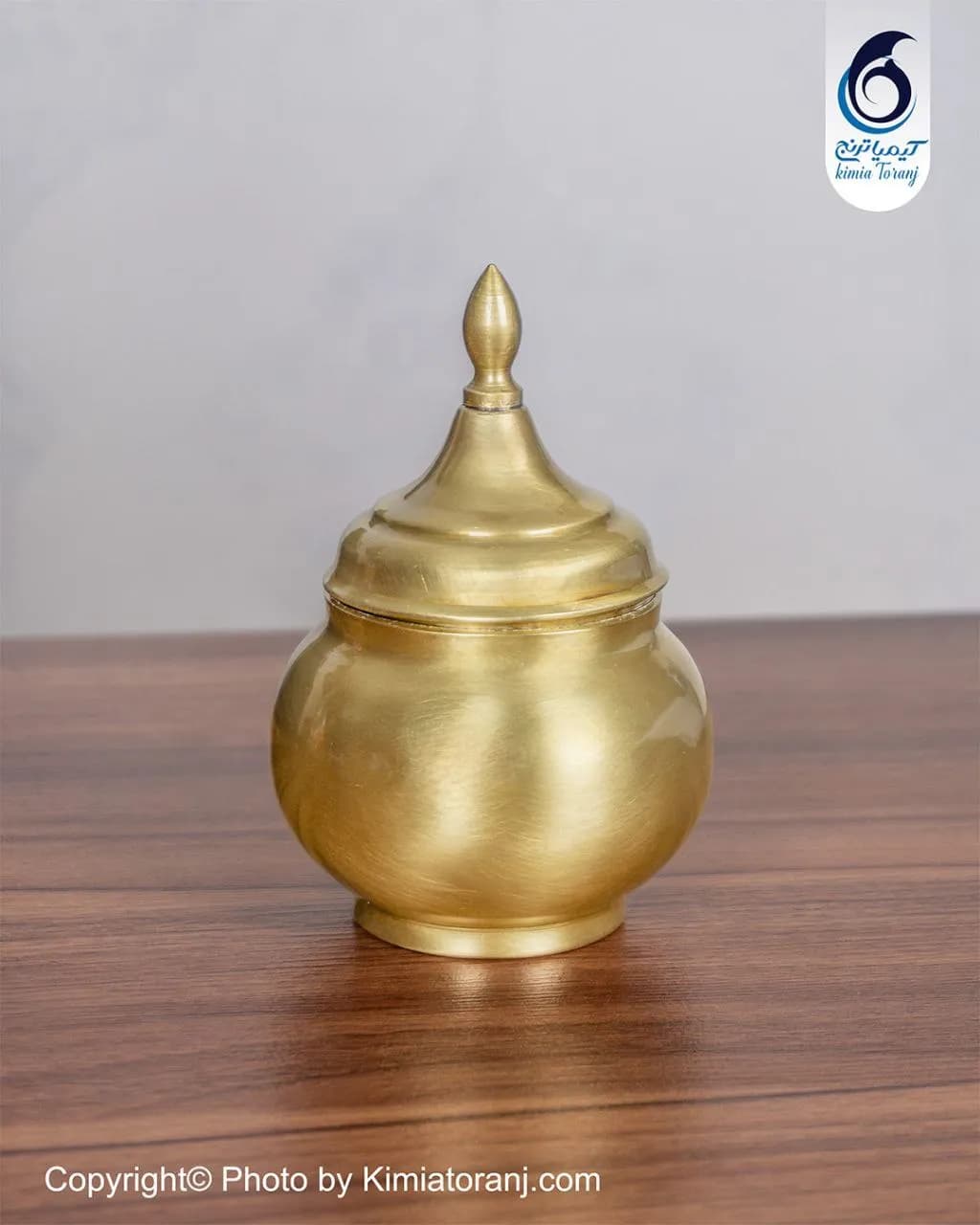 قندان نقلی برنجی سایز 1 بدون پایه