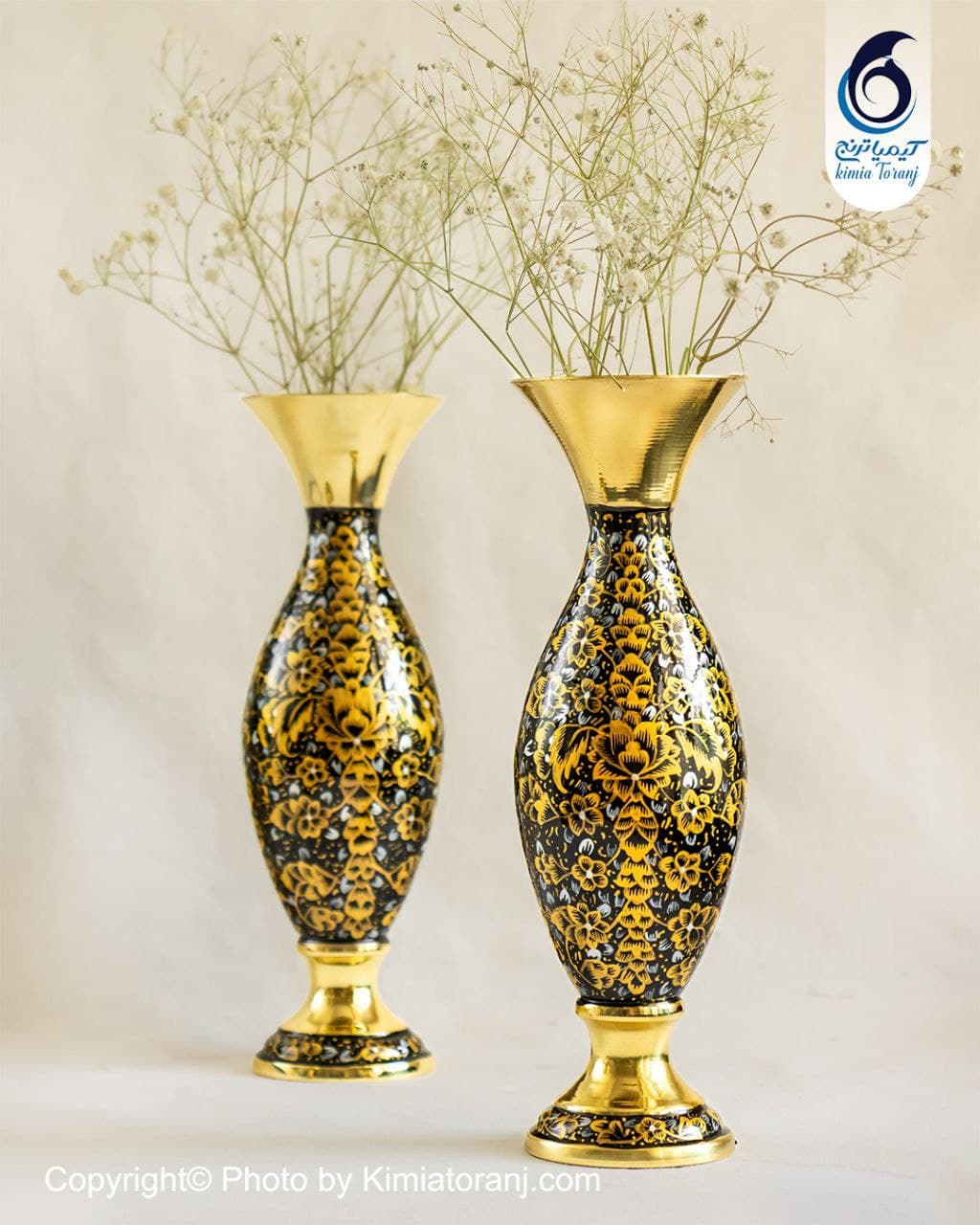 گلدان زرینه 24 موشکی برنجی