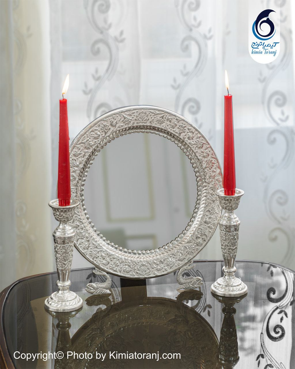 آینه و شمعدان کیمیا ترنج، هنر ایرانی و دکور لوکس