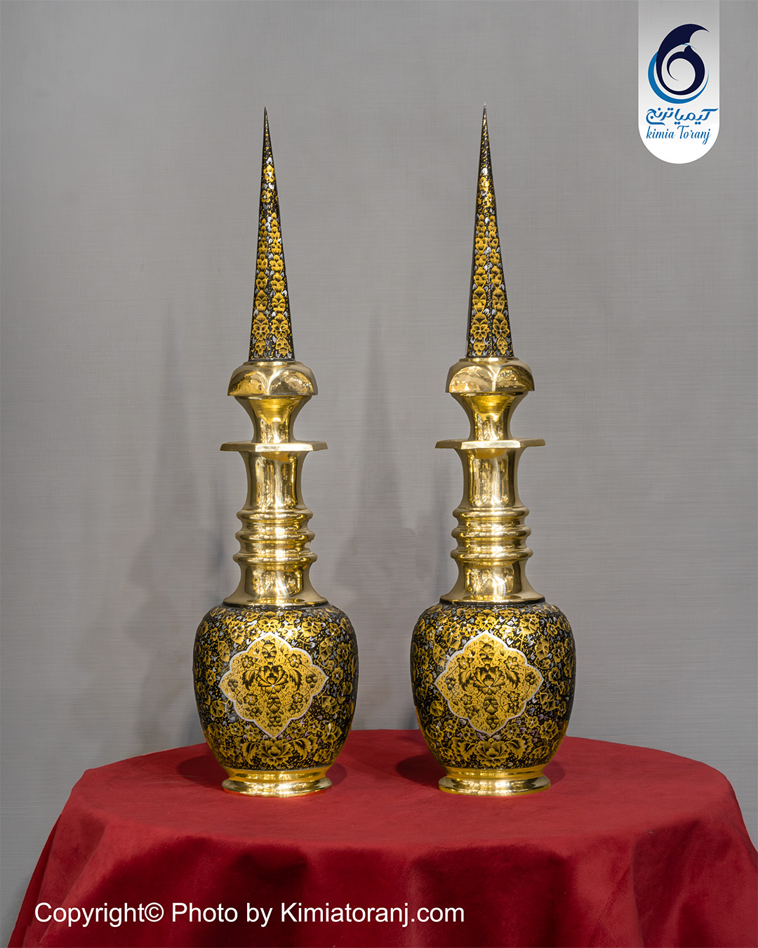 تنگ شاخ دار زرینه برنجی