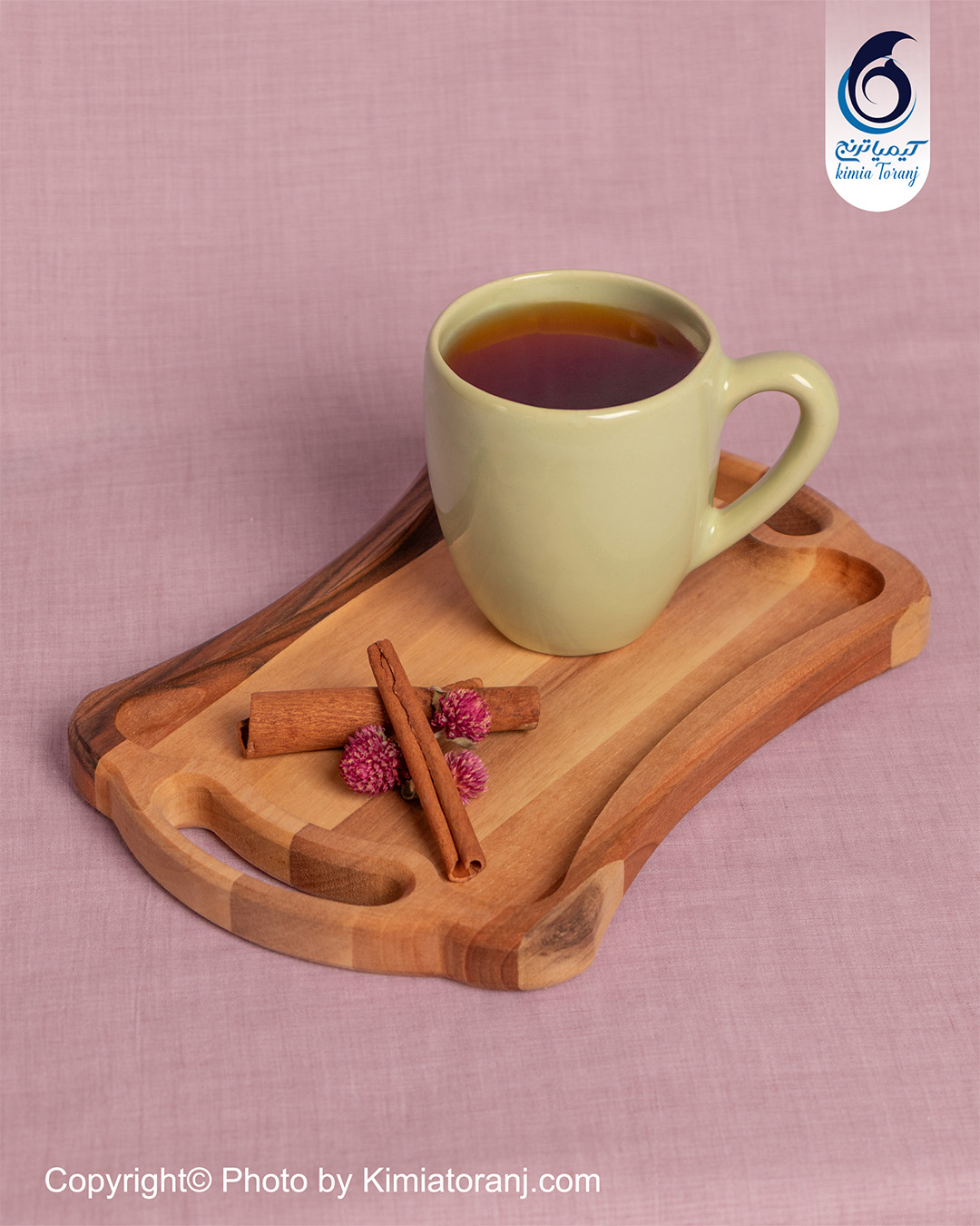 سینی چوبی ساده کمرباریک سایز 1